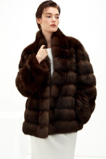 original high luxury barguzin russian sable fur coat — imported new season outerwear