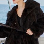 original imported hooded russian sable coat for women — fashionable & youthful, new winter fur outerwear