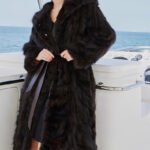 original imported hooded russian sable coat for women — fashionable & youthful, new winter fur outerwear