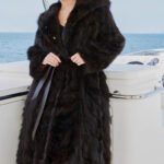 original imported hooded russian sable coat for women — fashionable & youthful, new winter fur outerwear