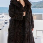 original imported hooded russian sable coat for women — fashionable & youthful, new winter fur outerwear