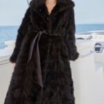 original imported hooded russian sable coat for women — fashionable & youthful, new winter fur outerwear