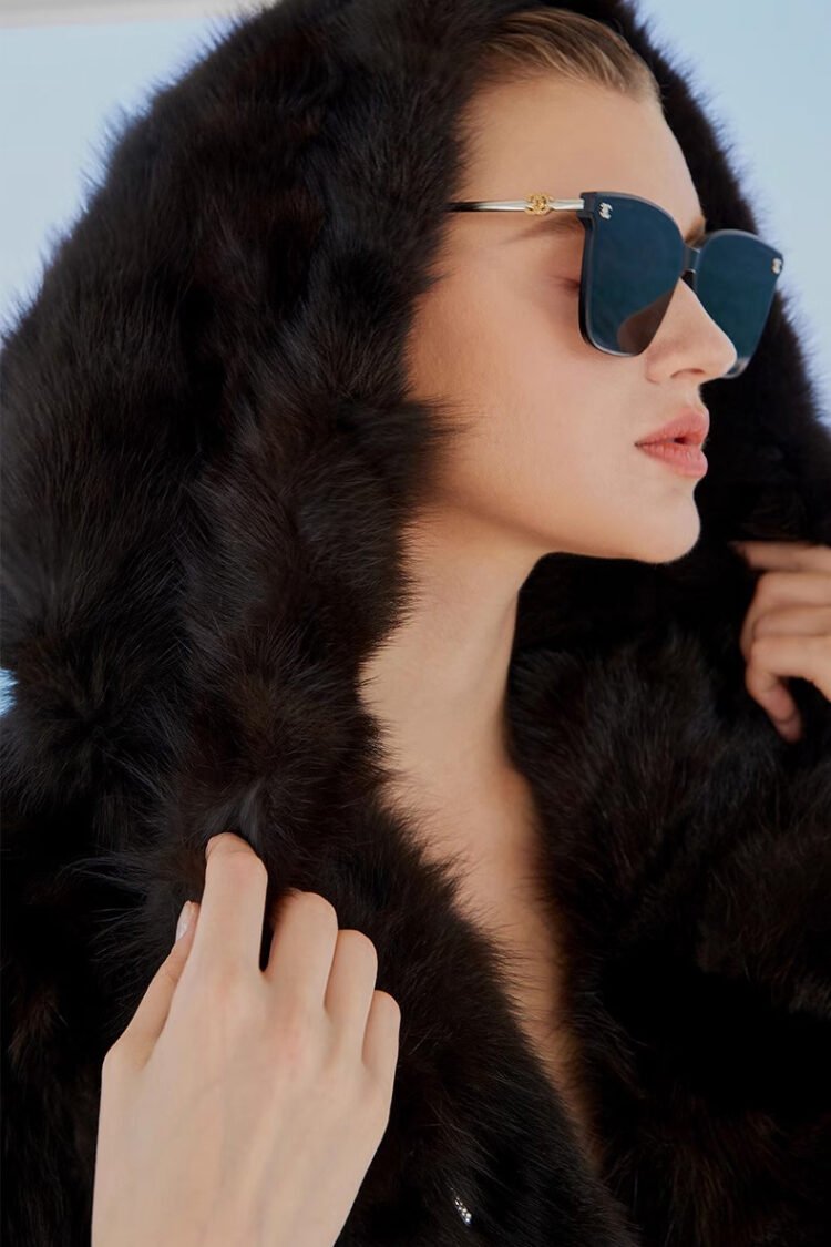 original imported hooded russian sable coat for women — fashionable & youthful, new winter fur outerwear