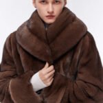 original vintage tone mink fur coat for women — imported full pelt design, fashionable & youthful new arrival