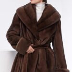 original vintage tone mink fur coat for women — imported full pelt design, fashionable & youthful new arrival