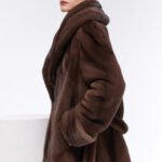 original vintage tone mink fur coat for women — imported full pelt design, fashionable & youthful new arrival