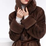original vintage tone mink fur coat for women — imported full pelt design, fashionable & youthful new arrival