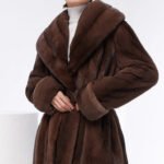 original vintage tone mink fur coat for women — imported full pelt design, fashionable & youthful new arrival