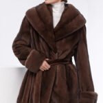 original vintage tone mink fur coat for women — imported full pelt design, fashionable & youthful new arrival