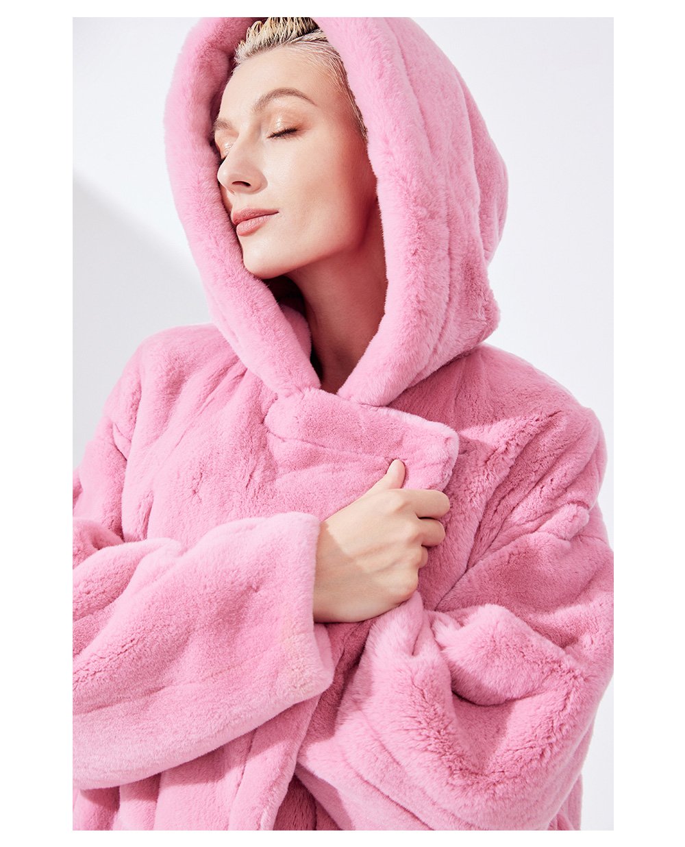 original “early winter chill” mink fur coat for women — youthful imported mink teddy bear style fur jacket