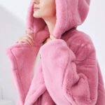 original “early winter chill” mink fur coat for women — youthful imported mink teddy bear style fur jacket