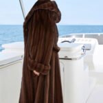 original “vintage editorial” mink fur coat for women — retro hooded full pelt design, imported new arrival