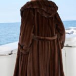 original “vintage editorial” mink fur coat for women — retro hooded full pelt design, imported new arrival