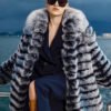 original “blue toned dream” imported fox fur coat for women — mid length full skin fur jacket, new autumn/winter collection