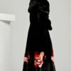 women’s imported full pelt mink fur coat — 2025 new long style with european/american print, fashion winter outerwear