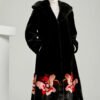 women’s imported full pelt mink fur coat — 2025 new long style with european/american print, fashion winter outerwear