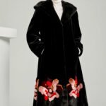women’s imported full pelt mink fur coat — 2025 new long style with european/american print, fashion winter outerwear