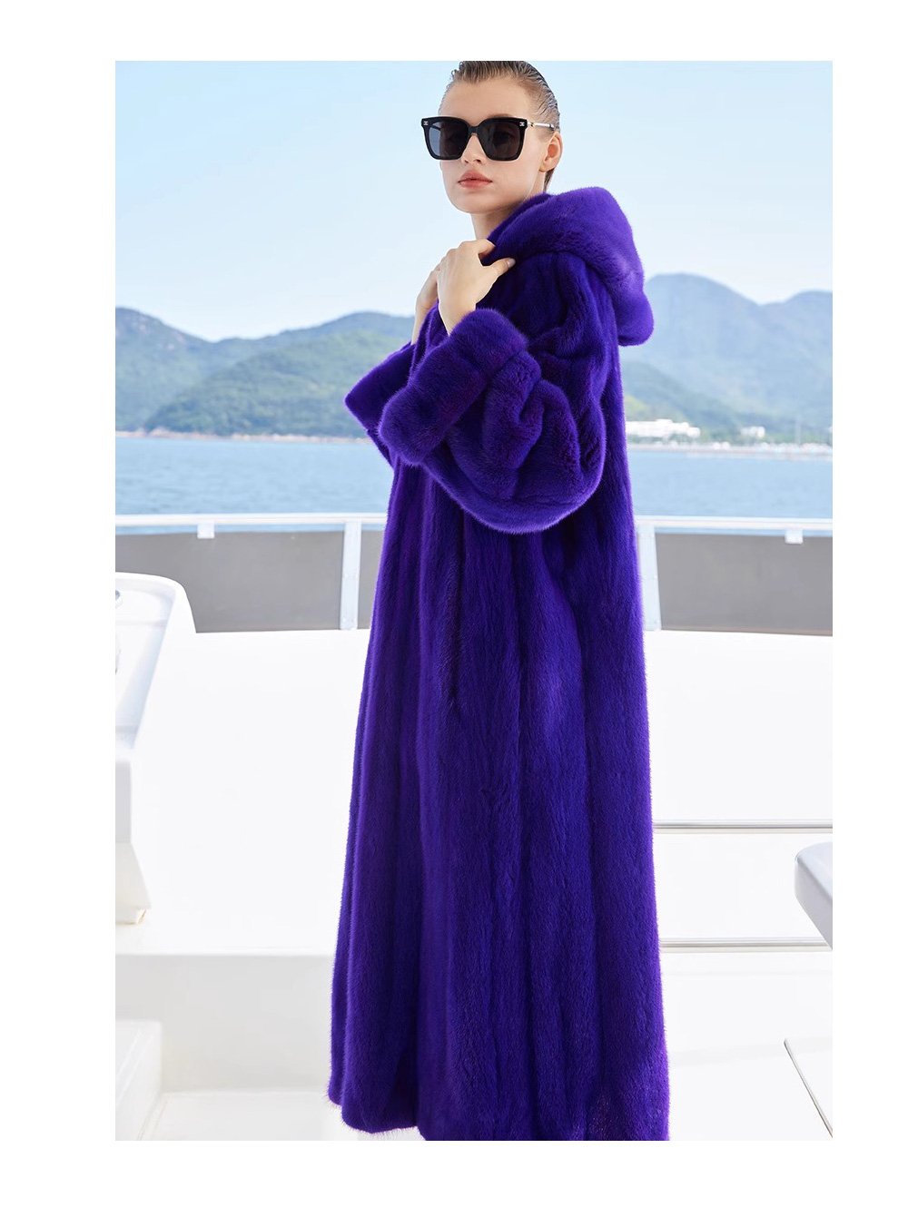 original hooded velvet mink fur coat for women — imported full pelt design, 2025 new winter collection
