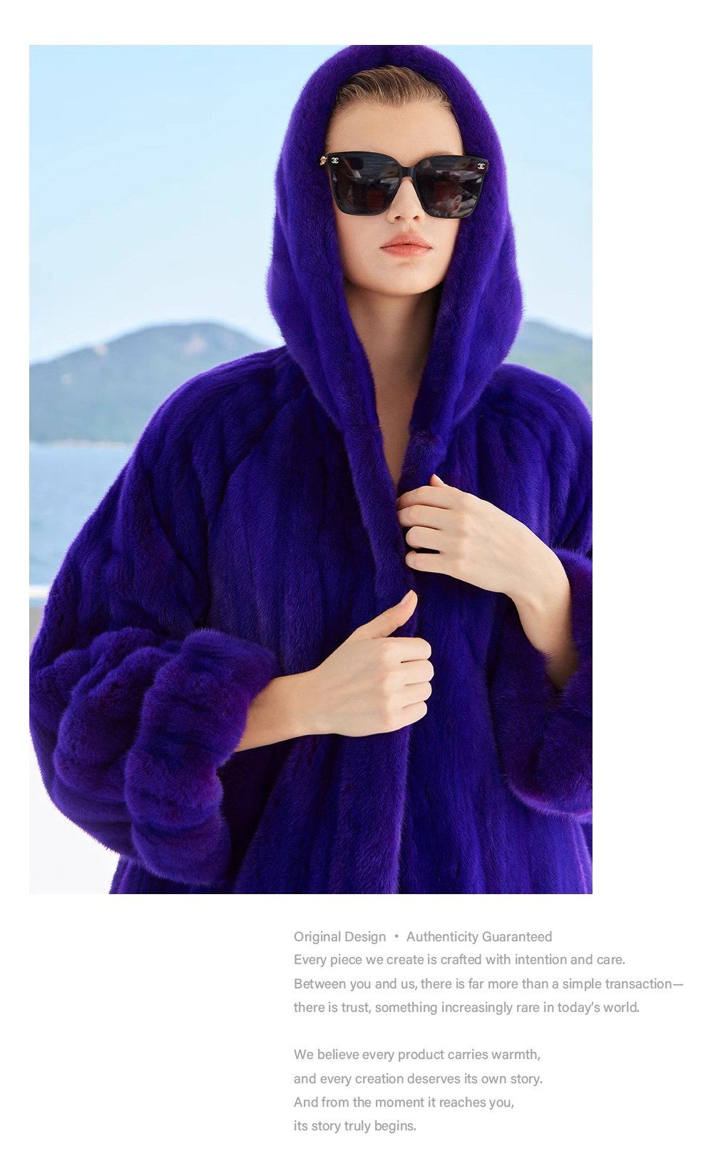 original hooded velvet mink fur coat for women — imported full pelt design, 2025 new winter collection