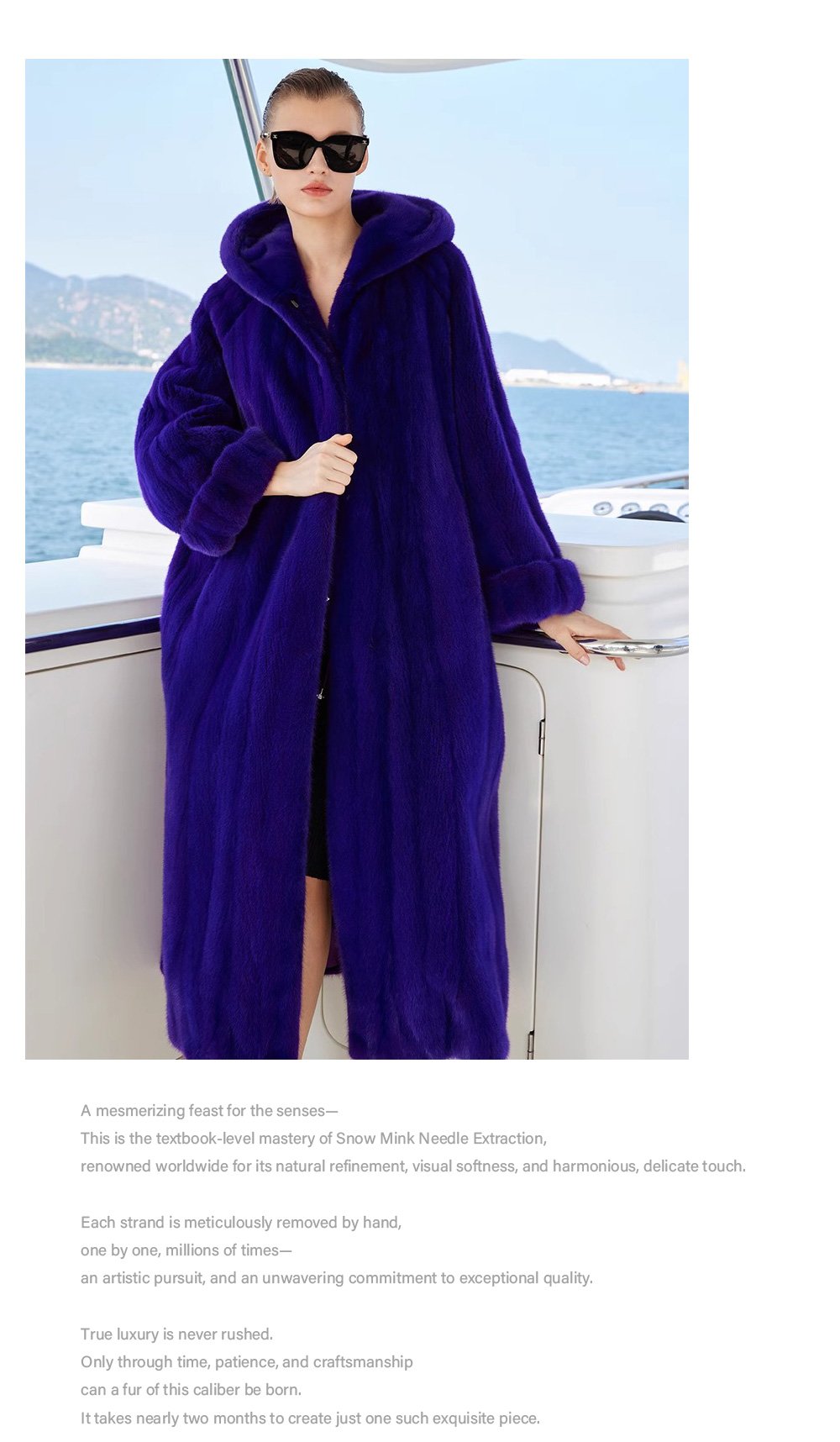 original hooded velvet mink fur coat for women — imported full pelt design, 2025 new winter collection