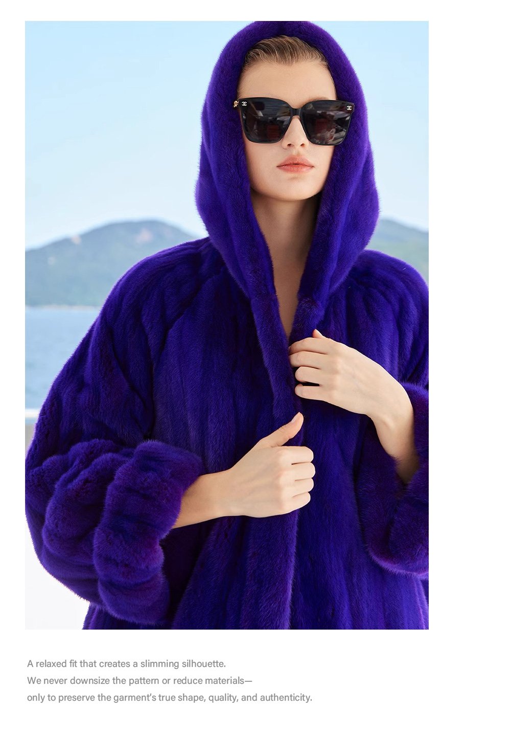 original hooded velvet mink fur coat for women — imported full pelt design, 2025 new winter collection