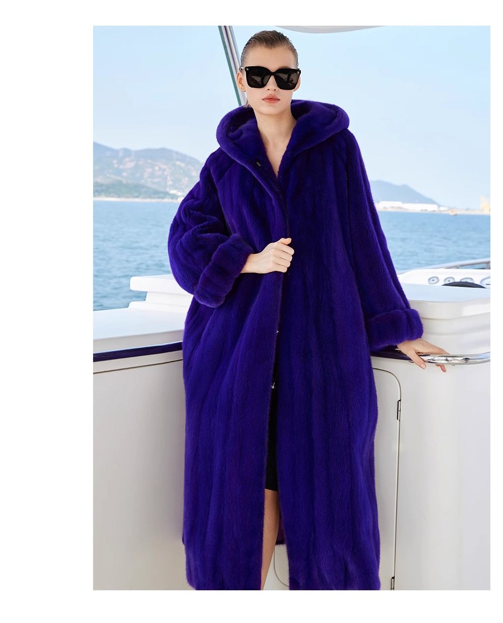 original hooded velvet mink fur coat for women — imported full pelt design, 2025 new winter collection