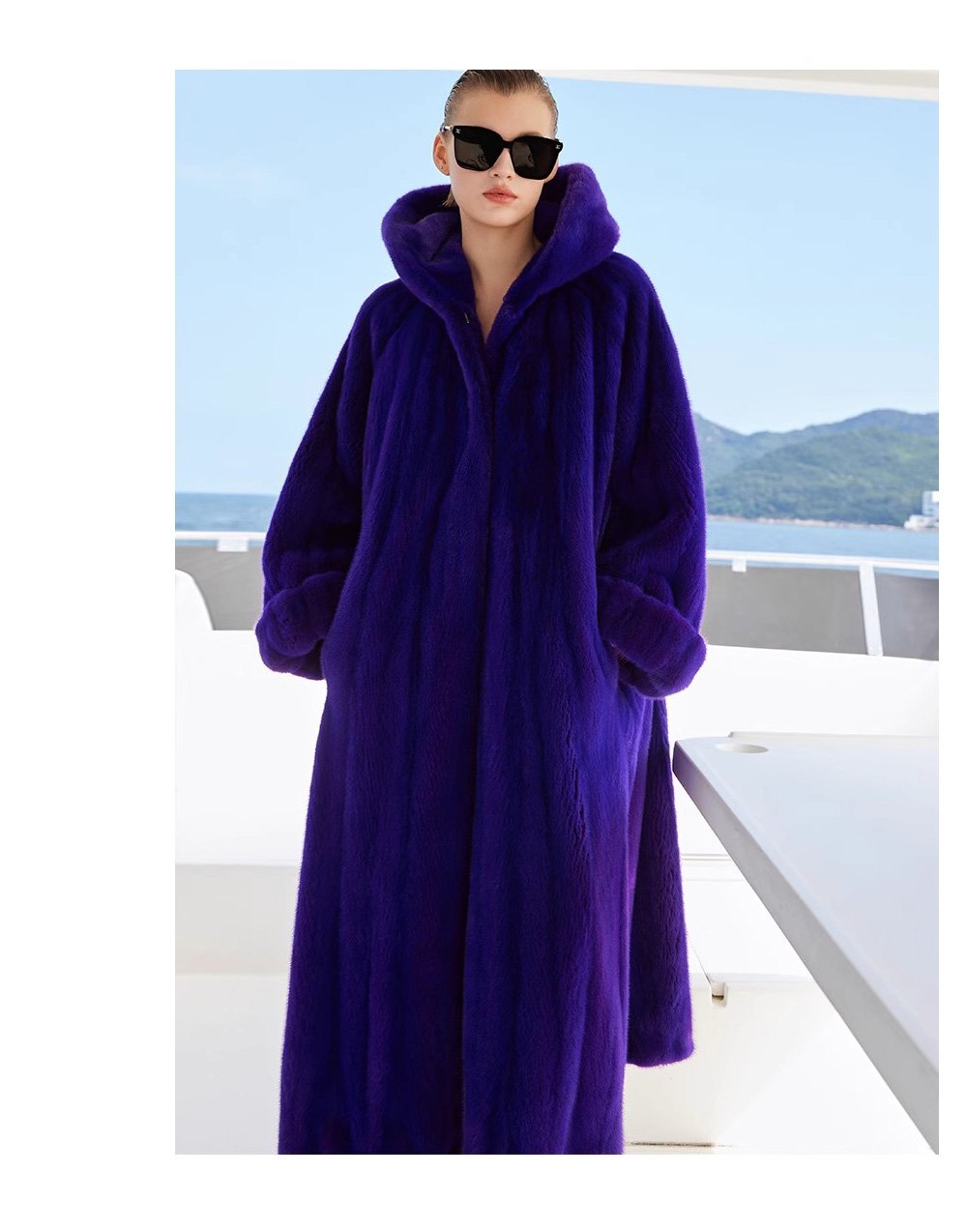 original hooded velvet mink fur coat for women — imported full pelt design, 2025 new winter collection