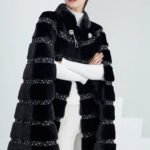 high end “love at first sight” imported full pelt mink fur shawl coat for women — new fashion mink fur outerwear
