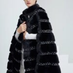 high end “love at first sight” imported full pelt mink fur shawl coat for women — new fashion mink fur outerwear