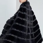 high end “love at first sight” imported full pelt mink fur shawl coat for women — new fashion mink fur outerwear