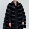 high end “love at first sight” imported full pelt mink fur shawl coat for women — new fashion mink fur outerwear