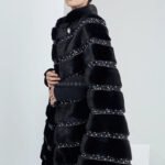 high end “love at first sight” imported full pelt mink fur shawl coat for women — new fashion mink fur outerwear