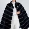 high end “love at first sight” imported full pelt mink fur shawl coat for women — new fashion mink fur outerwear