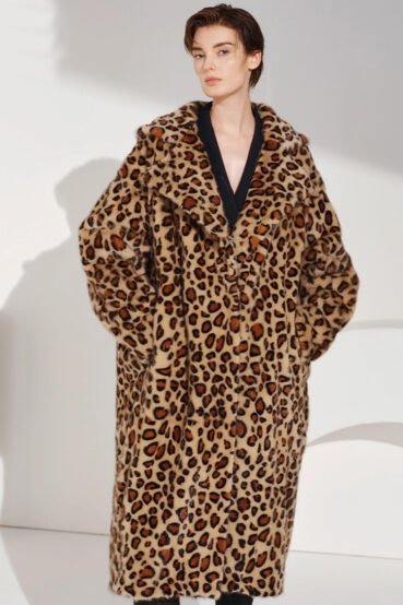 original “leopard print trend” imported mink fur coat for women — fashion hooded mink, 2025 new arrival