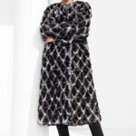 original imported blue purple chinchilla fur coat for women — natural color long coat, 2025 new winter collection