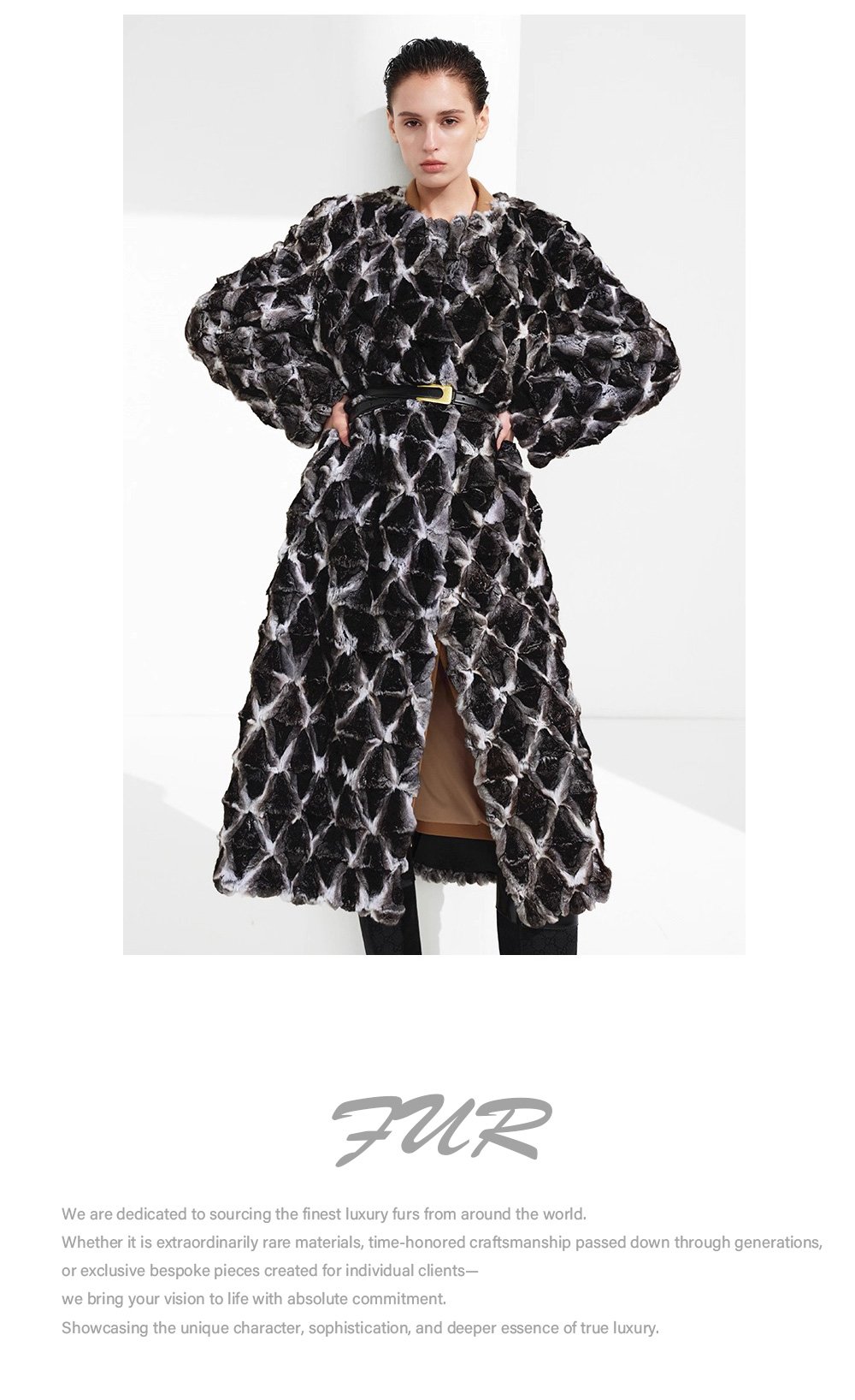 original imported blue purple chinchilla fur coat for women — natural color long coat, 2025 new winter collection