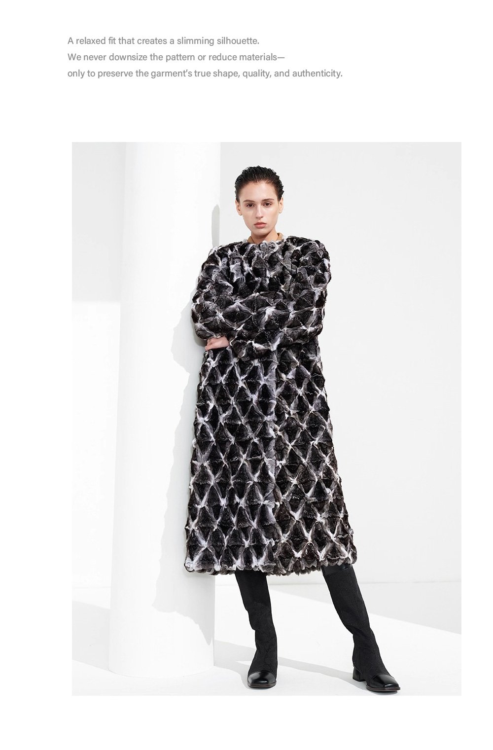 original imported blue purple chinchilla fur coat for women — natural color long coat, 2025 new winter collection