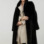 women’s imported full pelt velvet mink fur coat — over knee long style, new autumn/winter collection