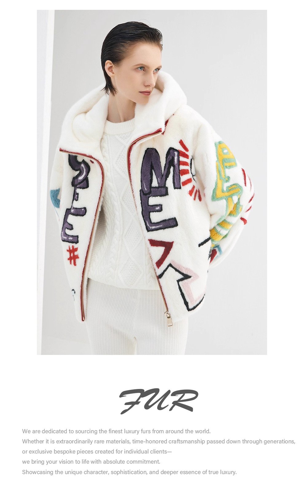 original imported hooded mink fur jacket for women — short, youthful & fashionable full pelt winter coat