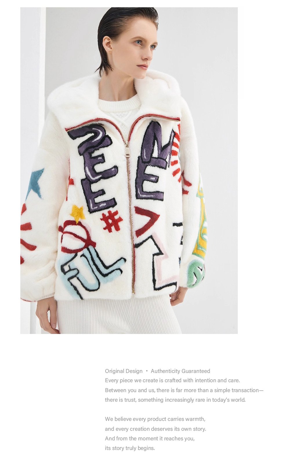 original imported hooded mink fur jacket for women — short, youthful & fashionable full pelt winter coat