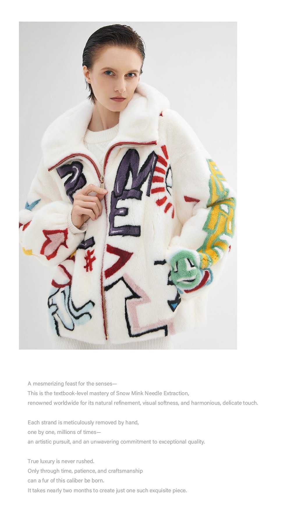 original imported hooded mink fur jacket for women — short, youthful & fashionable full pelt winter coat