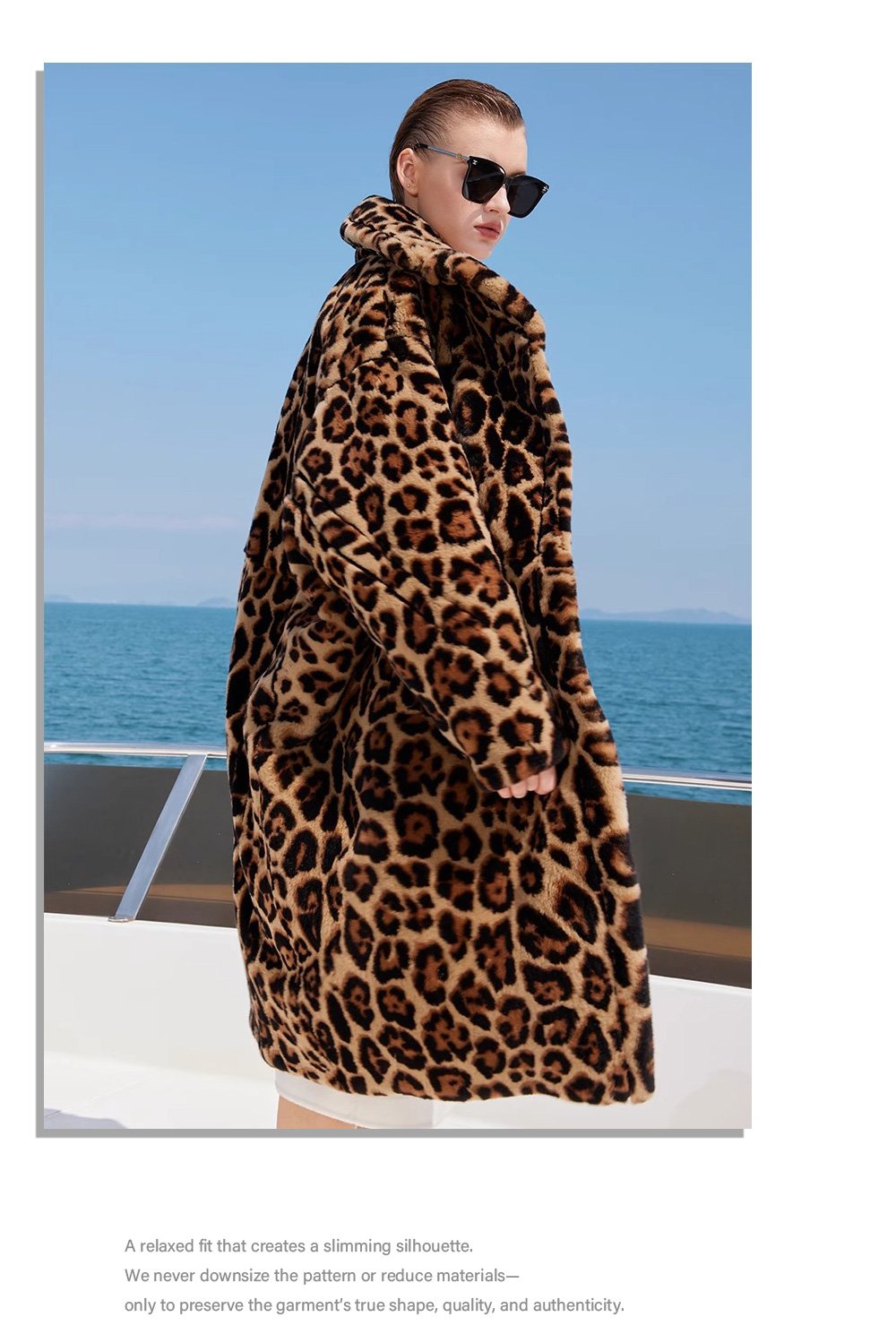 original leopard series imported plucked mink fur coat for women — new fashion winter mink coat