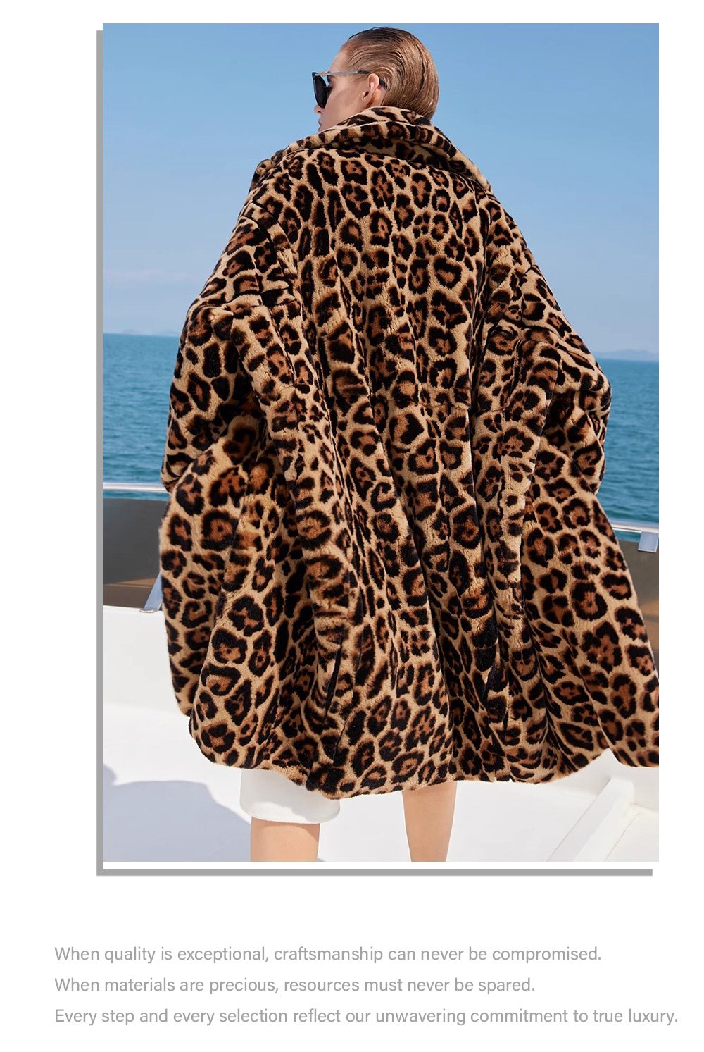 original leopard series imported plucked mink fur coat for women — new fashion winter mink coat