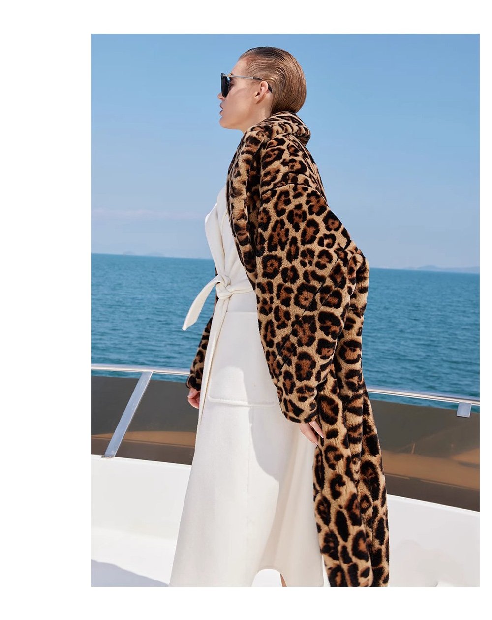 original leopard series imported plucked mink fur coat for women — new fashion winter mink coat