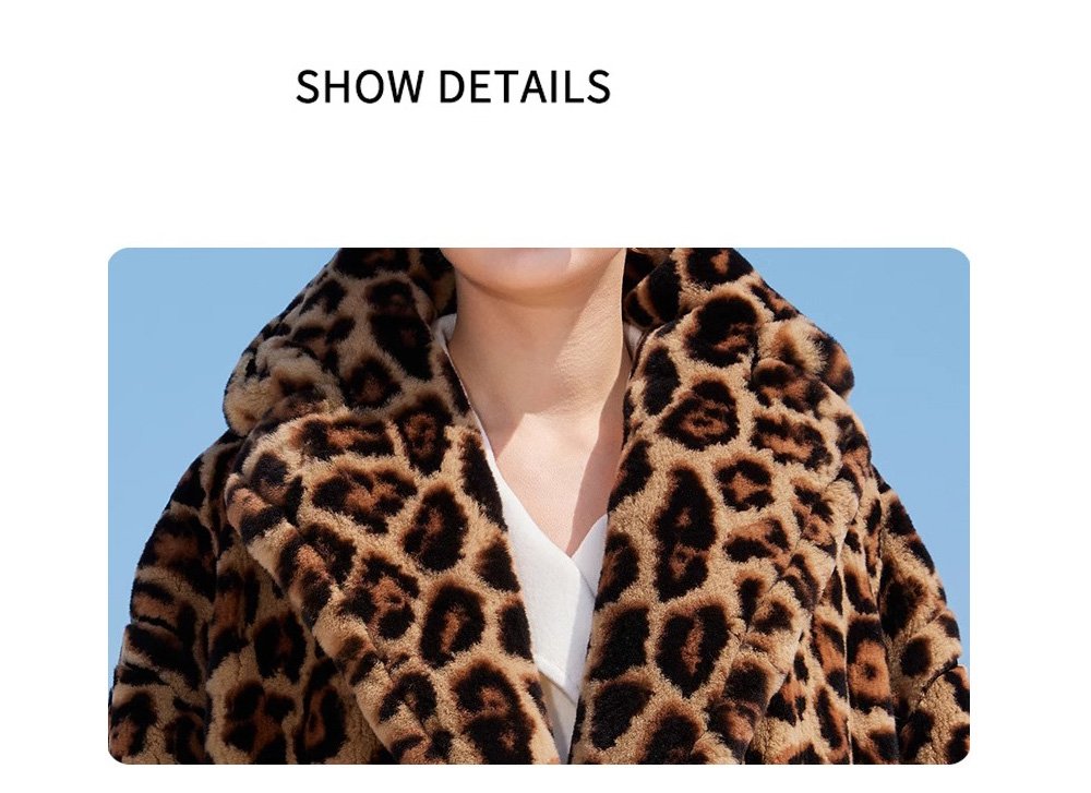 original leopard series imported plucked mink fur coat for women — new fashion winter mink coat