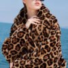 original leopard series imported plucked mink fur coat for women — new fashion winter mink coat
