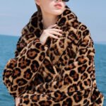 original leopard series imported plucked mink fur coat for women — new fashion winter mink coat