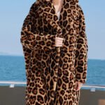 original leopard series imported plucked mink fur coat for women — new fashion winter mink coat
