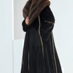 original imported bestselling mink fur coat for women — full pelt long style with large fur collar, new winter collection
