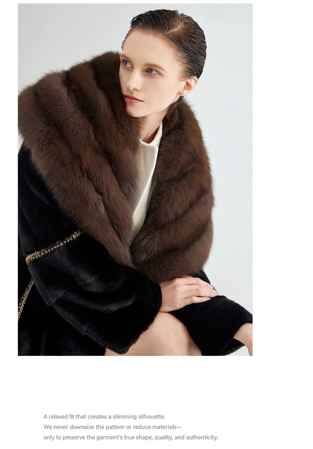 original imported bestselling mink fur coat for women — full pelt long style with large fur collar, new winter collection